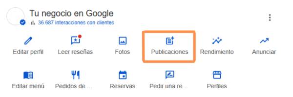 Profesional Hoerca - subir publicaciones a la ficha de Google Maps