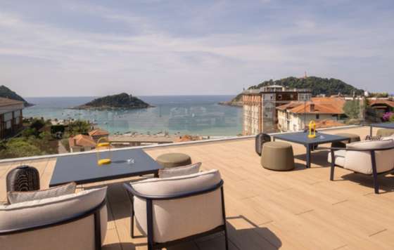 Profesional Horeca - terraza del hotel Eurostars Villa Itziar 4* en San Sebastián