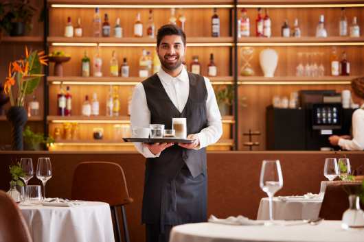 Profesional Horeca, restaurante con máquina de café de la Nueva Línea A, de Franke