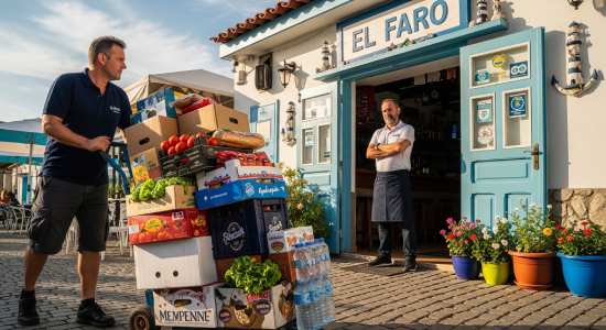 Profesional Horeca, distribución de alimentos a un establecimiento hostelero