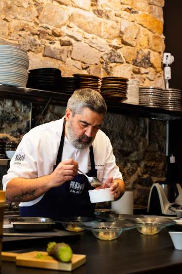 Profesional Horeca, Sergio Ortiz de Zárate, en su nuevo restaurante Zarate