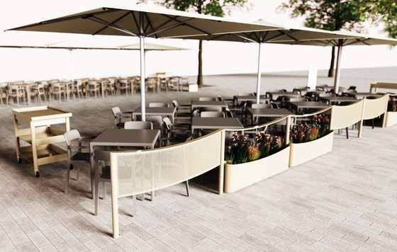 ProfesionalHoreca- diseño de los nuevos elementos de las terrazas de la Rambla de Barcelona con el proyecto Areny